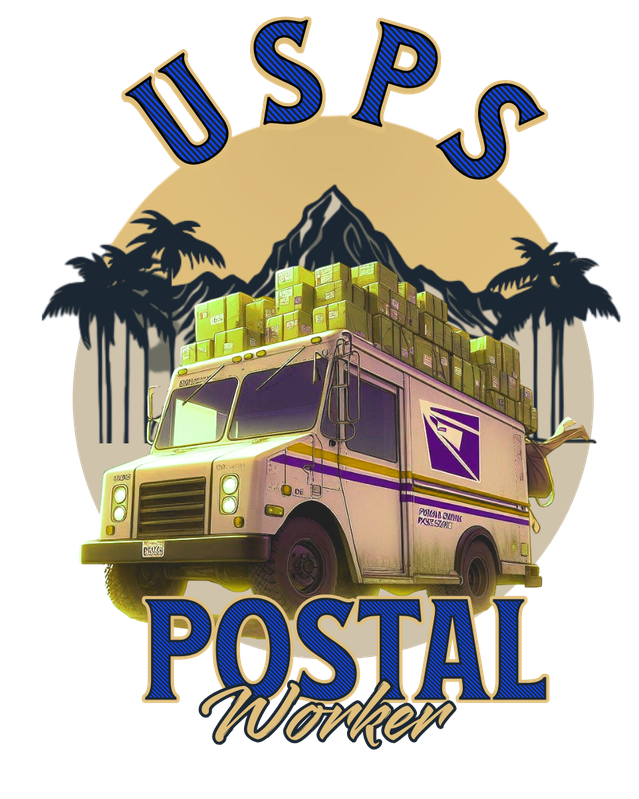 USPS Postal Worker DTF Transfer
